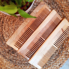 Neem Wood Dual Comb