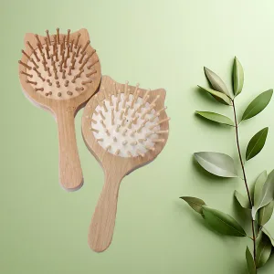 Kitty Bamboo Hairbrush (1 piece)